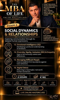 Phase 4:  Social Dynamics & Relationships – Live Online Masterclass (4 hours)