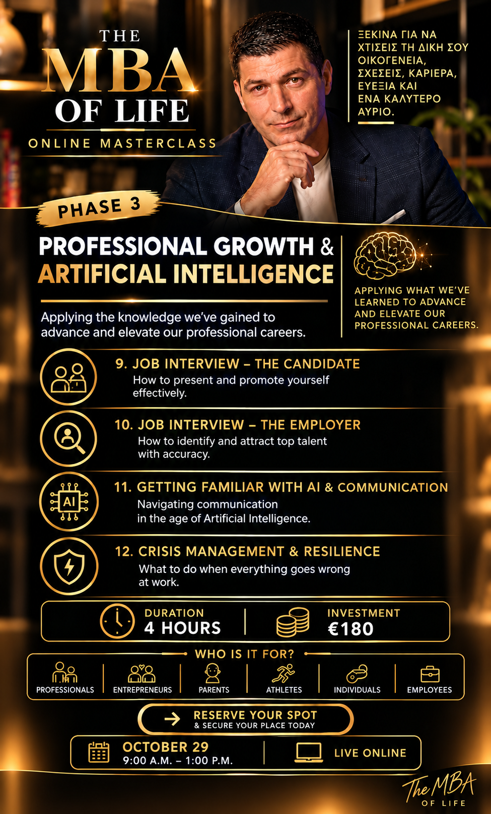 Phase 3: Professional Development & AI – Live Online Masterclass (4 hours)